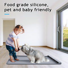 AECHY Silicone Pet Feeding Mat Non-Slip Anti-Bite 36" x 24"