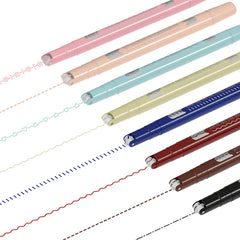 (Play Time, Inc.) AECHY Colored Drawing Curve Pens 6 Line Styles and 8 Colors [Curve Pen01]