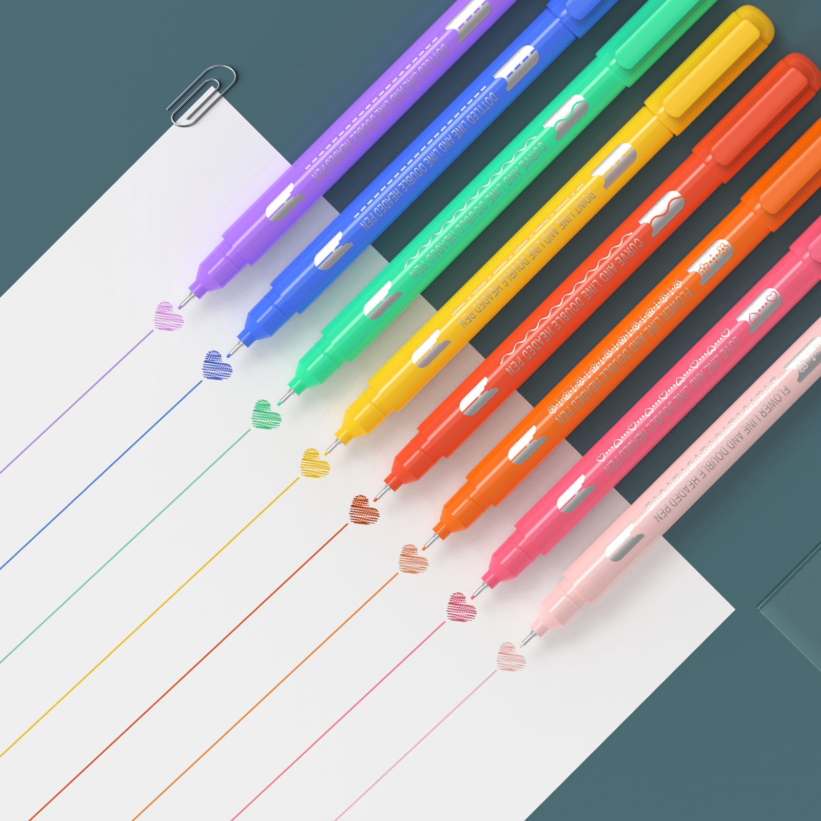 AECHY Colored Drawing Curve Highlighters 6 Shapes and 8 Colors-  –  Aechy