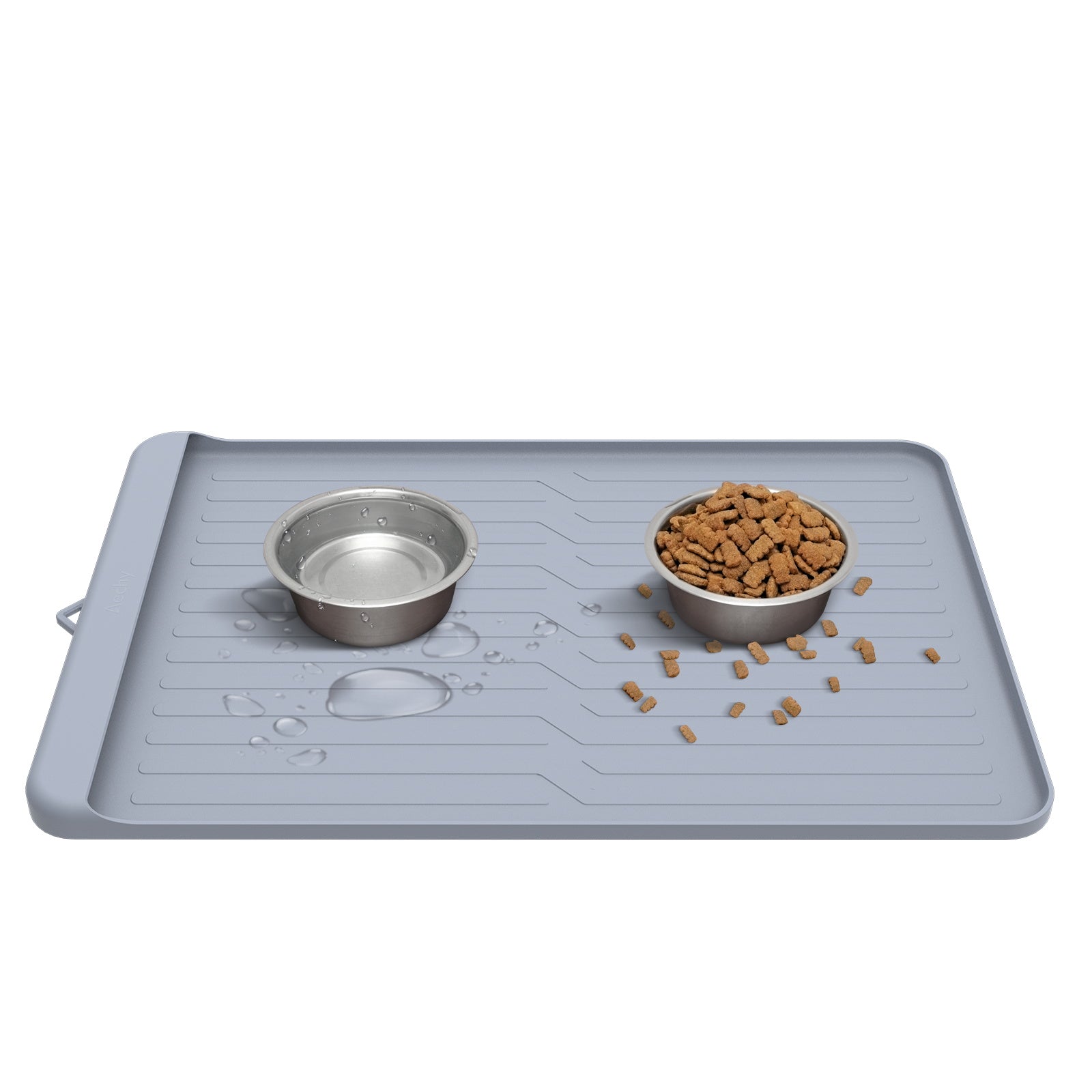 Dog Food Mat - Silicone Dog Mat for Food and Water - 36 x 24 Large Pet  Feeding Mats with Pocket for Catches Spill and Residue - Waterproof Dog Cat