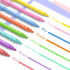 AECHY Colored Drawing Curve Highlighters 6 Shapes and 8 Colors
