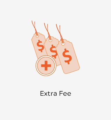 Extra fee for price difference